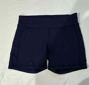 761 Athleta High-Rise Athletic Compression Bike Shorts Navy